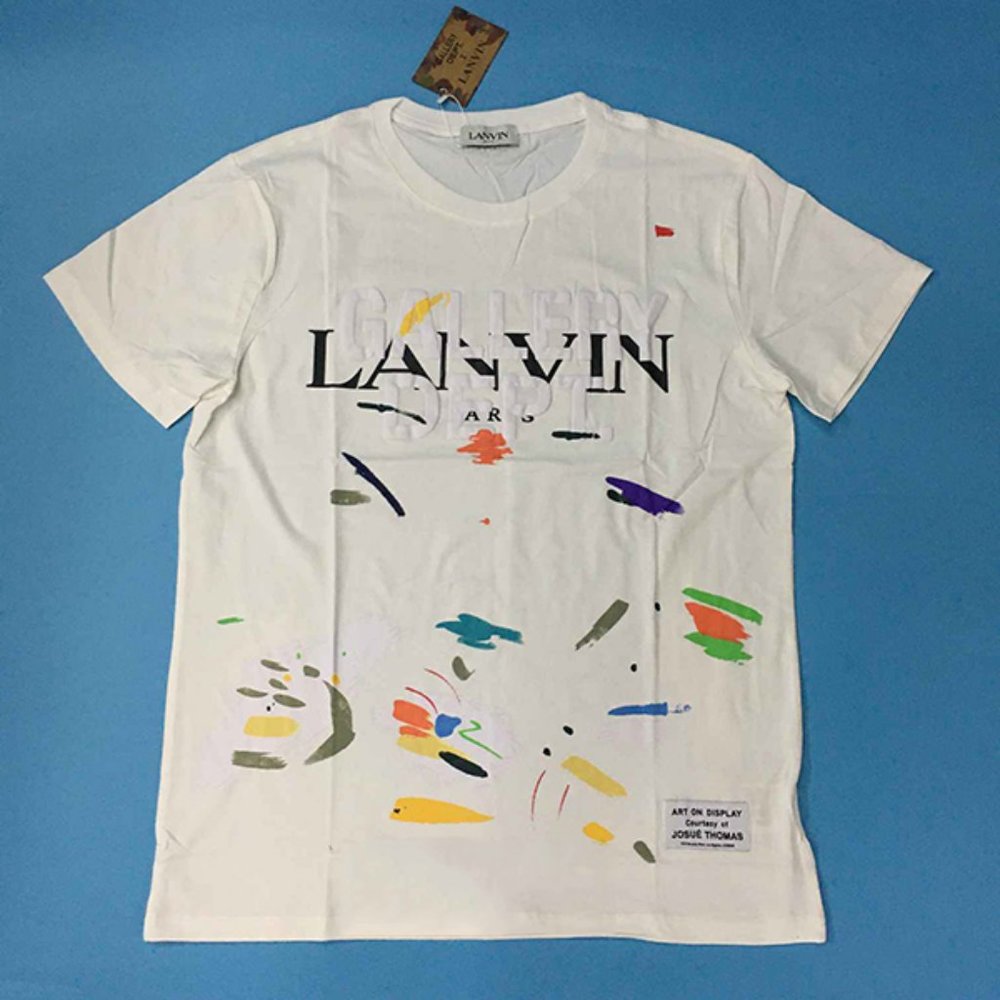 Lanvin T-Shirt Splash Ink Gallery Dept Tees- Short Sleeve Colorful